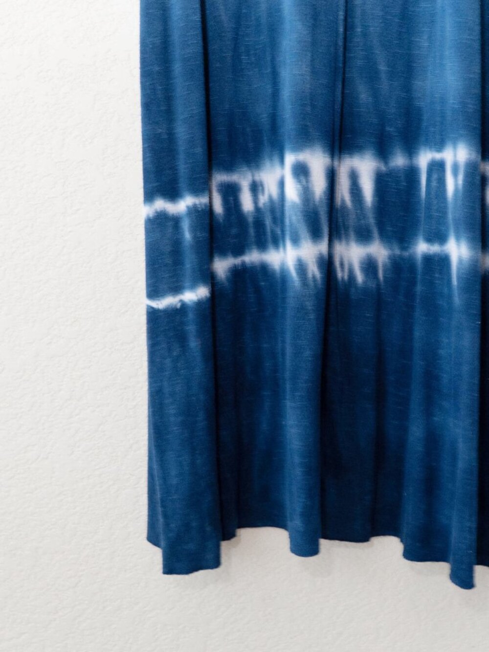Lucky Brand Tie Dye Maxi Dress M L Blue White Strapless Convertible Skirt Boho - Picture 11 of 13